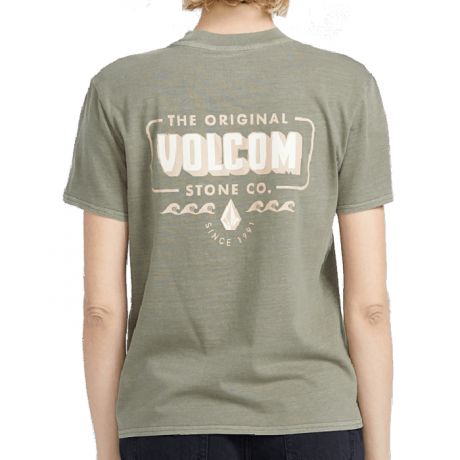 Volcom Wms Lock It Up Tee Army