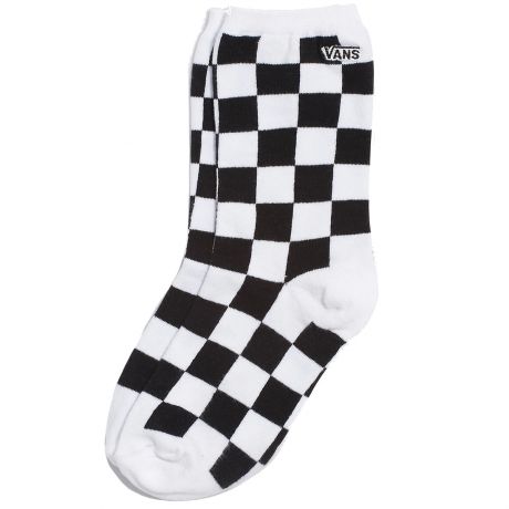Vans Wms Ticker [6.5-10] Socks - Black Checkerboard