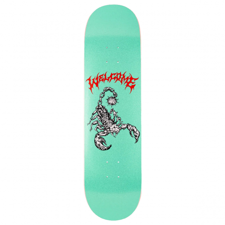 Welcome Skateboards Mace Teal Glitter Deck - 8.5"