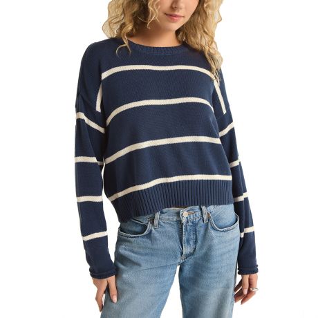 Z Supply Wms Sienna Stripe Sweater 