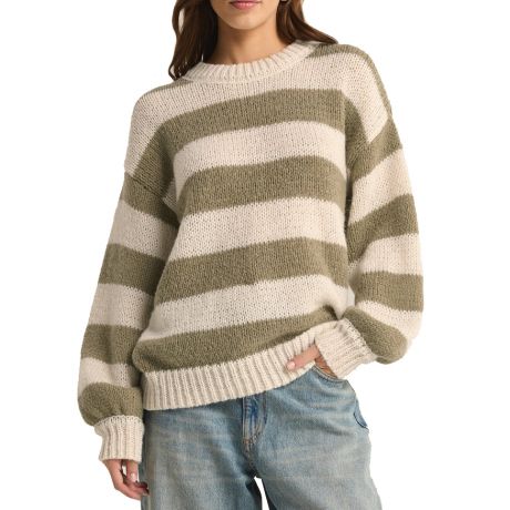 Z Supply Wms Anders Stripe Sweater