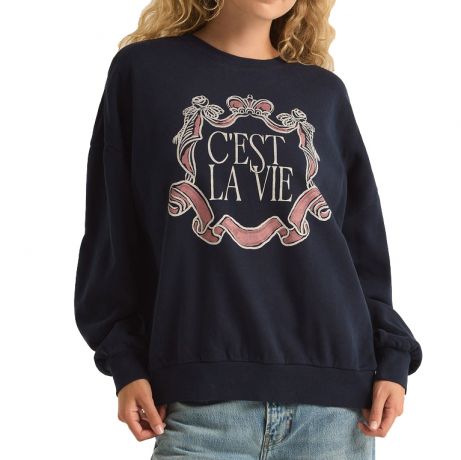 Z Supply Wms La Vie Sunday Sweatshirt